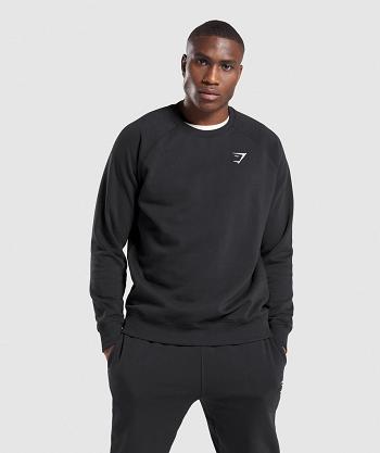 Correr Con Capucha Gymshark Crest Sweatshirt Hombre Negras | CO 3664AHK